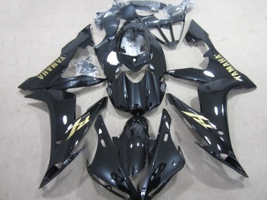 2004-2006 Black White Gold Decal Yamaha YZF R1 Motorcycle Fairing Kit