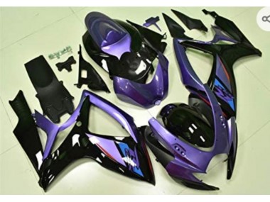 2006-2007 Purple Black Suzuki GSXR 600/750 Replacement Motorcycle Fairings